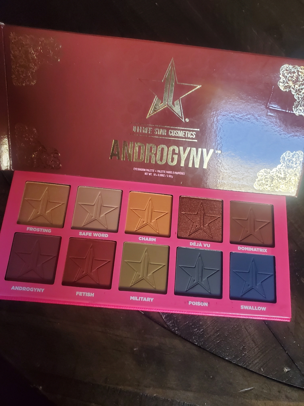 Jeffree Star Androgyny Eyeshadow Palette - Pink & Gold Packaging